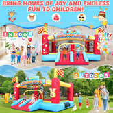 AKEYDIY Large Inflatable Obstacle Bounce House, Bouncy House with Big Jumping Area